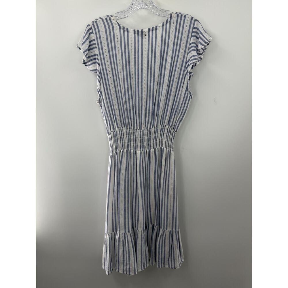 Rails Women's Tara Blue Catalina Stripe Elastic Waist Dress Lined Size Medium - Picture 9 of 10
